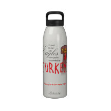 Customisable It's Hard To Soar With Eagles Bottle Reusable Water Bottle