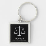 Customisable Keychain with Scales of Justice