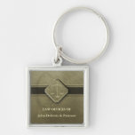 Customisable Keychain with Scales of Justice