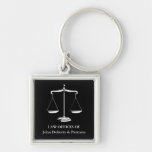 Customisable Keychain with Scales of Justice