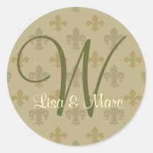 Customisable Monogram Sticker