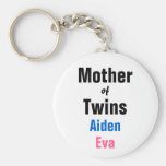 Customisable Mother of Twins Keychain