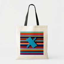 Customisable Multicolor Stripe Bag