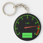 Customisable Name car revs keychains