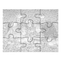 Customisable Photo "Mock" Puzzle Card-9 pieces Personalized Invitations