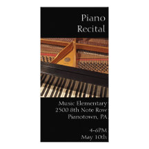 Customisable Piano Photocard Photo Cards