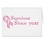 Customisable Pink Ribbon Card
