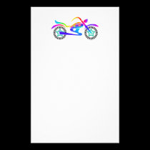 Customisable Pop Art MOTORCYLE Stationery stationery