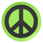 Customisable Pop Peace Dinner Plates