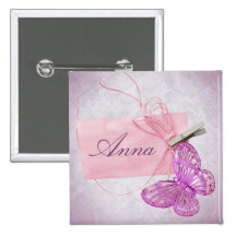 Customisable Pretty Pink Butterfly Design