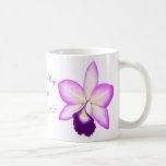 Customisable Purple Orchid Mug mugs