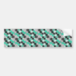 Customisable Retro Ovals Bumper Stickers