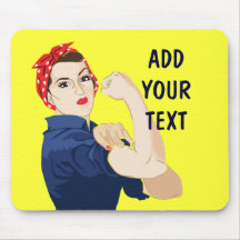Customisable Rosie Riveter Mousepad