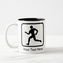 Customisable Runner Logo Coffee Mugs