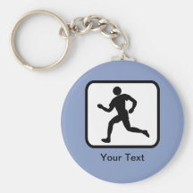 Customisable Runner Logo Keychain