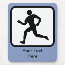 Customisable Runner Logo Mouse Mats
