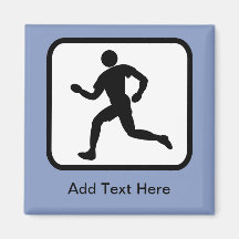 Customisable Runner Logo Refrigerator Magnet