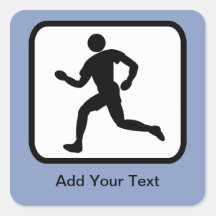 Customisable Runner Logo Sticker