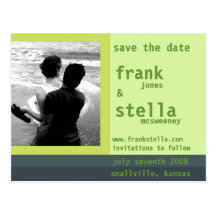 Customisable Save the Date Card Postcard
