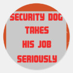 Customisable Security Dog Stickers