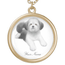 Customisable Shih Tzu Dog Necklace
