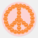 Customisable Smiley Peace Sticker