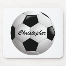 Customisable Soccer Ball Mouse Pad