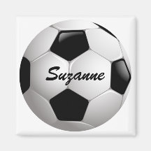 Customisable Soccer Ball Refrigerator Magnets