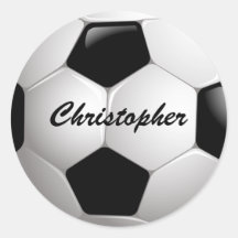 Customisable Soccer Ball Stickers