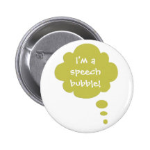 Customisable Speak Speech Bubble Balloon Button