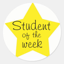 Customisable Student Of The Week Stickers