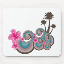 Customisable Tropical Mouse Mats