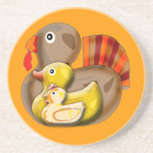 Customisable Turducken Design Coaster