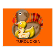 Customisable Turducken Design Post Card