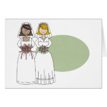Customisable Two Brides Mugs, Totes and Gifts Card