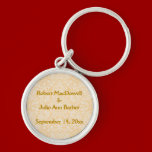 Customisable Wedding Baroque Gold Lace Keychain keychains
