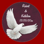 Customisable Wedding Dove Sticker stickers