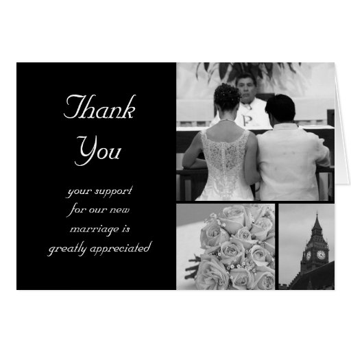 Customisable Wedding Thank You Card