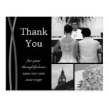 Customisable Wedding Thank You Card Photo Pictures Post Cards