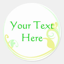 Customisable Yellow Flower Stickers