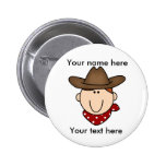 Customise Redhead Cowboy Button