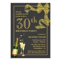 Customise the Year 30th Birthday Party Invitations