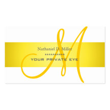Customise this monogram business card