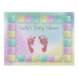 Customise your own baby shower postcard