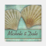 Customise your own seashell design refrigerator magnet