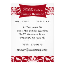 Customised Family Reunion Invitation