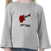 Customised Guitar Shirt for Boys or Girls