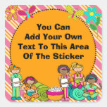 Customised Slumber Party Stickers