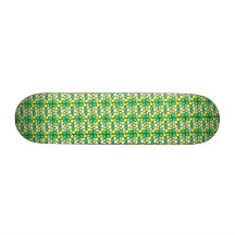 Customizable Retro Ovals Skateboard Deck
