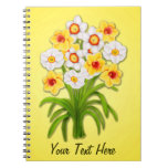 Customizable Spring Daffodil Flowers Notebook